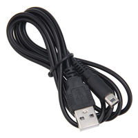 Câble de charge USB noir de 1,2 m, câble de synchronisation de données, câble d'alimentation pour Nintendo DSI/NDSI/3DS/3DS XL LL, accessoires de jeu