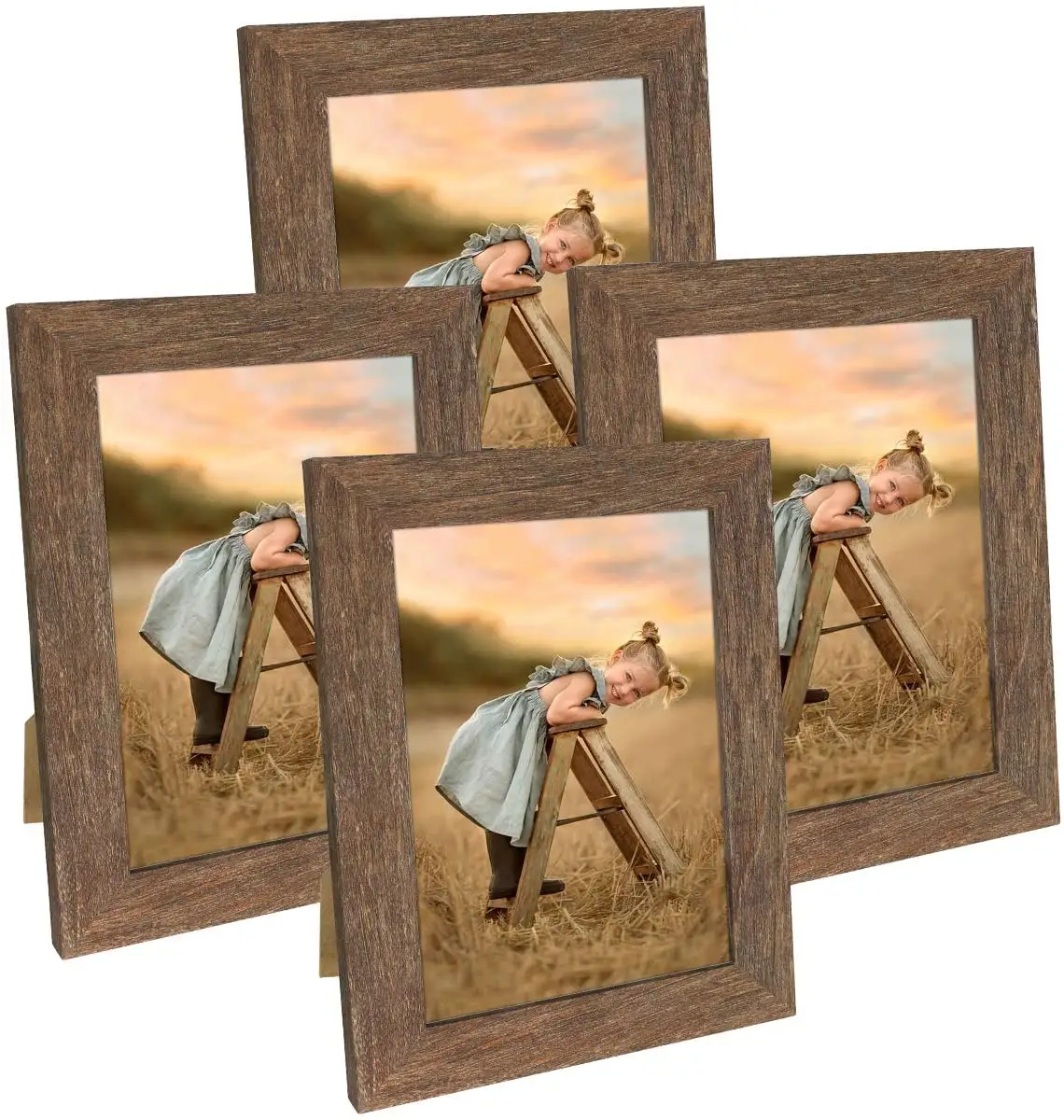 Picture Frame Brown Wooden Photo Frames For Tabletop Display Wood Picture Frames Rustic