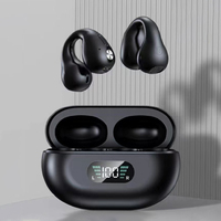 Q80 Headset tahan air nirkabel klip telinga terbuka headphone konduksi tulang earphone berlari TWS dengan mikrofon
