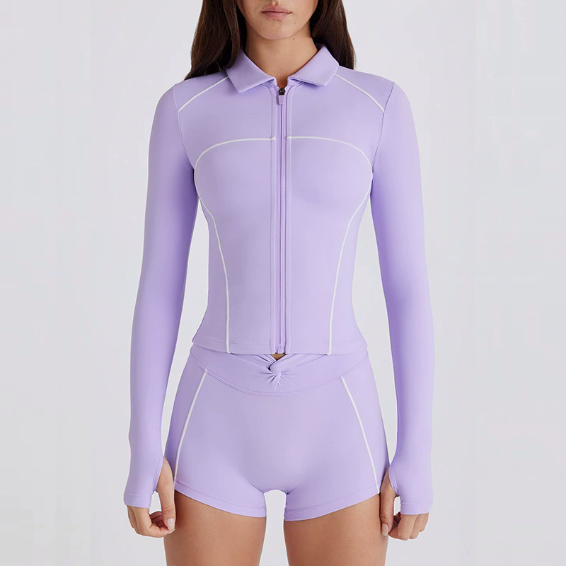 Zip-Up Activewear Set (6540): colour and size-option reference for private-label production