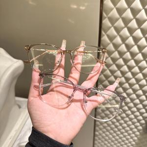 Montures de lunettes ovales Tr90 anti-lumière bleue unisexe, monture complète, verres en résine, origine Danyang 210741 - Product Image 1