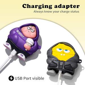 Más de 1000 Fundas Protectoras de Silicona de Goma con Diseño de Dibujos Animados en 3D Personalizadas para Auriculares Inalámbricos <span class=keywords><strong>Airpods</strong></span> <span class=keywords><strong>Pro</strong></span>, Funda para Auriculares <span class=keywords><strong>Airpods</strong></span> - Product Image 3