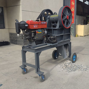 पोर्टेबल मोबाइल मिनी रेत बजरी रॉक गोल्ड माइनिंग डीजल इंजन जबड़े क्रशर के साथ उच्च उत्पादकता वाली स्टील सामग्री - Product Image 5