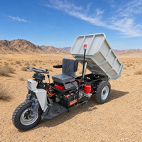 Meilleur prix Inca Rock Mini-dumper 1 tonne Diesel Tricycle avec frein à huile, essieu arrière à quatre vitesses et roulement pour le transport de minerai
