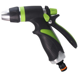 Pistolet pulvérisateur multifonctionnel avec corps en métal, angle réglable pour arroser les plantes et laver les voitures, buse en plastique rouge orange - Product Image 2