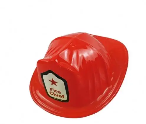 2022 파티 키즈 할로윈 코스프레 PVC 모자 어린이 빨간 헬멧 소방관 모자
