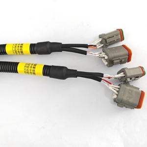 İnşaat Makineleri Ekskavatör Vinç Otomobil Motosiklet Bilgisayar PBT IP66 Dereceli Kalaylı Bakır Özel Kablo Demeti - Product Image 3