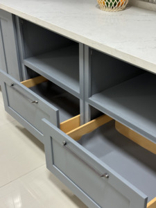 Indonésie moderne classique complet prêt à l'emploi armoires de cuisine laque acrylique panneau de porte robinet charnière tiroir coulisse dosseret - Product Image 5