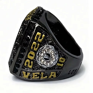 Anelli del Campionato 2022 del Club di Calcio MLS di Los Angeles, <span class=keywords><strong>Anello</strong></span> in Lega Placcato Nero Stile Hip-Hop per Regalo di Anniversario o Festa - Product Image 3