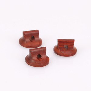 Purple Sandalwood Erhu Bridge 2Pcs Varnished Wood Violin Stringed <b>Instrument</b> Parts Accessory - Product Image 2