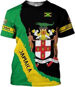 Camiseta con Estampado 3D de la Bandera de Jamaica y León, Nueva, en Oferta, para Hombre y Mujer, Estilo Jamaicano, Verde y Negro, Manga Corta - Product Image 3