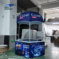 Carpa de mesa promocional pequeña a precio de fábrica, kiosco publicitario, gazebo, marquesina para eventos promocionales al aire libre y exposiciones