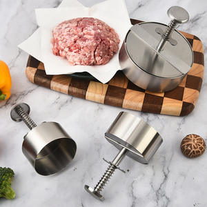Presse à hamburgers en acier inoxydable 304, presse à hamburgers en acier inoxydable robuste pour hamburgers au bœuf <span class=keywords><strong>haché</strong></span> - Product Image 4