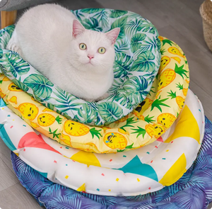 Fabrieksvoorraad Zomer <span class=keywords><strong>Cool</strong></span> Plastic Milieuvriendelijk Ijs Nestmat Met Bloemenpatroon Slaapbenodigdheden Voor Honden - Product Image 2