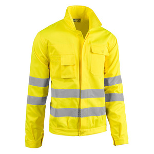 Veste jaune haute visibilité de taille M pour la sécurité au travail des outils de tournage - Product Image 2