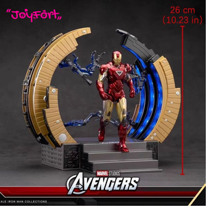 Zd Toys Iron Man Original y Genuino de Marvel, Edición 10.º Aniversario - IRON MAN <span class=keywords><strong>MK</strong></span> 6 CON PLATAFORMA DE INSTALACIÓN, Figuras de Acción a Escala 1/10 con Articulaciones Móviles - Product Image 3