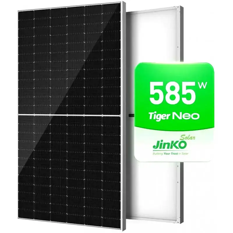 โรงงานโดยตรง Jinko JKM585N-72HL4V แผงโซลาร์เซลล์ซิลิคอนชนิด Monocrystalline ชนิด N ประสิทธิภาพสูง