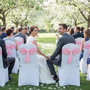Fundas Elásticas para Sillas <span class=keywords><strong>de</strong></span> Spandex para Bodas, Lazos Decorativos Universales para Sillas - Product Image 5