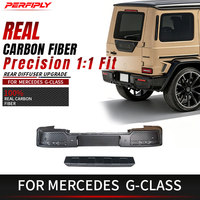 Perfiply Auto Part - Amélioration de voiture - Pare-chocs arrière en fibre de carbone sèche style B800 pour Mercedes Benz Classe G W464 W465 - Kit carrosserie avec diffuseur