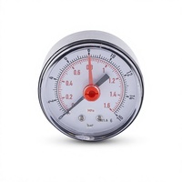 Manufacturer Supply 50mm Plastic-case Push-in Type Standard Pressure Gauge Adjustable Plastic Red Pointer Customizable Model Add