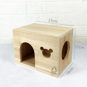 Özel ahşap hamster kafes evi kirpi ev ve gine domuz kulübe hideout küçük hayvan kafesleri - Product Image 2