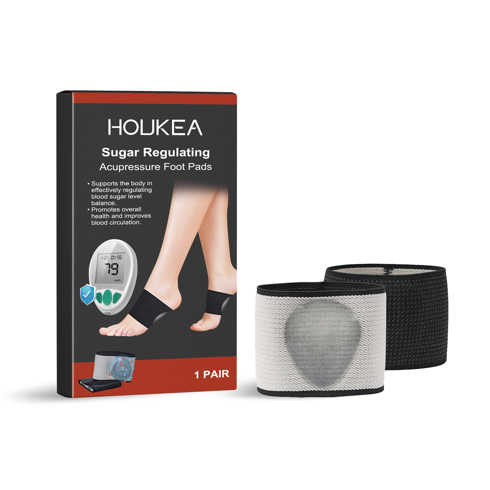 Houkea Daily Massage Repair Foot Pad Thermal Equipment for Body Care Sole Comfort to Relieve Discomfort