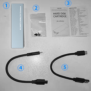 Aluminum 10Gbps 2 in 1 <strong>Sata</strong> &amp; M.2 NVME. <strong>Hard</strong> <strong>Disk</strong> Drive <strong>Enclosure</strong> Compatible with Window Mac OS Android System - Product Image 5