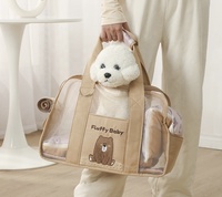 Sac de transport pour animaux de compagnie style coréen tendance, personnalisable avec logo, respirant pour l'été et le printemps, sac portable pour animaux de compagnie