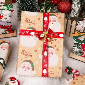 Christmas <b>Wrapping</b> <b>Paper</b> Kraft Brown Santa Claus Design 17 In X 32.8 Ft Roll For Holiday Gift Packaging - Product Image 6