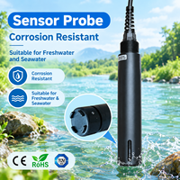 Capteur optique d'oxygène dissous (OD) résistant à la corrosion CE avec cellule de débit RS485 Modbus pour eau douce et eau de mer