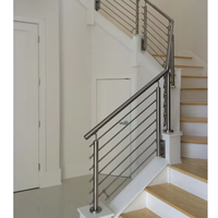 Rampe d'escalier verticale en acier inoxydable Ace Modern pour intérieur et extérieur