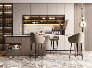 Meubles de cuisine sur mesure SANTOPOVA, îlot de cuisine, rénovation complète de la maison, y compris évier, robinet, glissières de tiroir, fabrication chinoise - Product Image 5