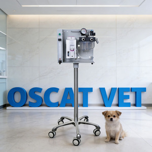 เครื่องดมยาสลบสำหรับสัตว์ OSCAT พร้อมวงจรหายใจ อุปกรณ์สัตวแพทย์ CE สำหรับการผ่าตัดสัตว์เลี้ยง แมว สุนัข - Product Image 1