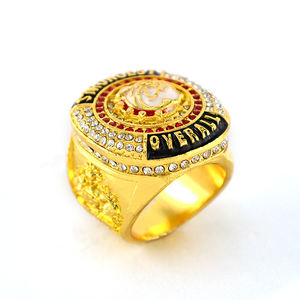 Bagues de championnat personnalisées du fabricant WTD Bagues de champion de baseball en alliage de zinc Bagues de champion en métal doré - Product Image 6