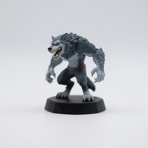 Figuras de Resina de PVC de Personajes 3D de Diseño Personalizado, Modelo de <span class=keywords><strong>Hombre</strong></span> <span class=keywords><strong>Lobo</strong></span> de Dibujos Animados, Adorno Decorativo - Product Image 3