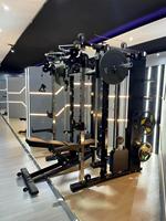 Station de fitness tout-en-un pour la salle de sport à domicile Support de squat multifonctionnel Smith Machine épaule poitrine jambe presse équipement d'entraînement