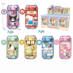<span class=keywords><strong>MINISO</strong></span> <span class=keywords><strong>Sanrio</strong></span> Personajes Serie Tienda de Postres Callejera, Caja Sorpresa de Latas de Refresco, Figura de Escena en Miniatura, Adorno Coleccionable para Escritorio, Regalo - Product Image 1