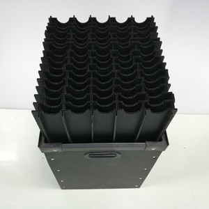 Correx Customized Corflute PP hollow box with divider coroplast polypropylene corrugated sheet partition plastic storage case