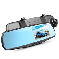 Caméra Full HD 1080P Prise en Charge de la Double Caméra Optionnelle Caméra de Tableau de Bord DVR Caméra de Recul Miroir
