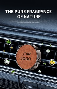 Round <strong>Car</strong> Vent Aromatherapy Clip Zinc Alloy Metal Gun Black Auto Air Freshener <strong>Diffuser</strong> with Fragrance Pill - Product Image 3