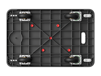 Chariot de magasinage pliable BC-861, produits de fournisseurs vérifiés, capacité de charge de 500 kg, chariot d'entrepôt, chariot de fixation pour dalles de grand format