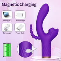 Vibrateur en silicone de qualité médicale en gros, avec 7 vitesses de succion et étanche, pour la stimulation vaginale et clitoridienne des femmes