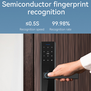 Wifi từ xa App conteol an ninh Keyless nhập mật khẩu kỹ thuật số sinh trắc học vân tay ttlock tuya điện tử thông minh khóa cửa - Product Image 4