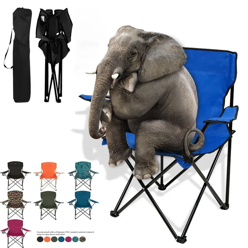 Prix bon marché Chaises de camping pliantes en gros Chaises de plage légères portables pour la pêche avec sac à dos