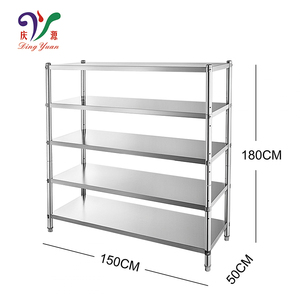 נירוסטה מדף מטבח מדפי אחסון מדף מתלה בשימוש נירוסטה מדפי - Product Image 2