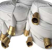 Tuyau d'incendie plat en PVC 1 pouce 40mm 50mm 65mm 80mm 100mm 125mm 150mm 250mm Doublure en PVC en caoutchouc EPDM PE TPU Tuyau en toile