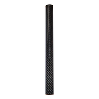 Gran oferta tubo de fibra de carbono personalizado 18mm 20mm 25mm patrón cuadrado peso ligero 40CM varilla