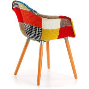 Fourniture d'usine de chaises de salon modernes au design confortable et bon marché <span class=keywords><strong>Fauteuil</strong></span> <span class=keywords><strong>patchwork</strong></span> en tissu à vendre - Product Image 4