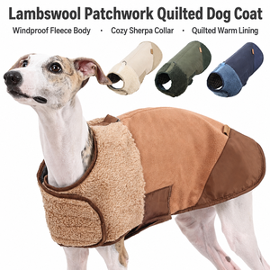 Veste matelassée réversible pour chien, alternative au duvet, chaude, coupe-vent, réglable, pour petits et grands chiens, vente en gros - Product Image 1