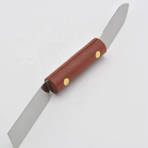 Tùy Chỉnh Nhà Máy Thép Không Gỉ <span class=keywords><strong>Scraper</strong></span> Putty Dao Với Tay Cầm Bằng Gỗ DIY Lớp Sơn Loại Bỏ Công Cụ - Product Image 4